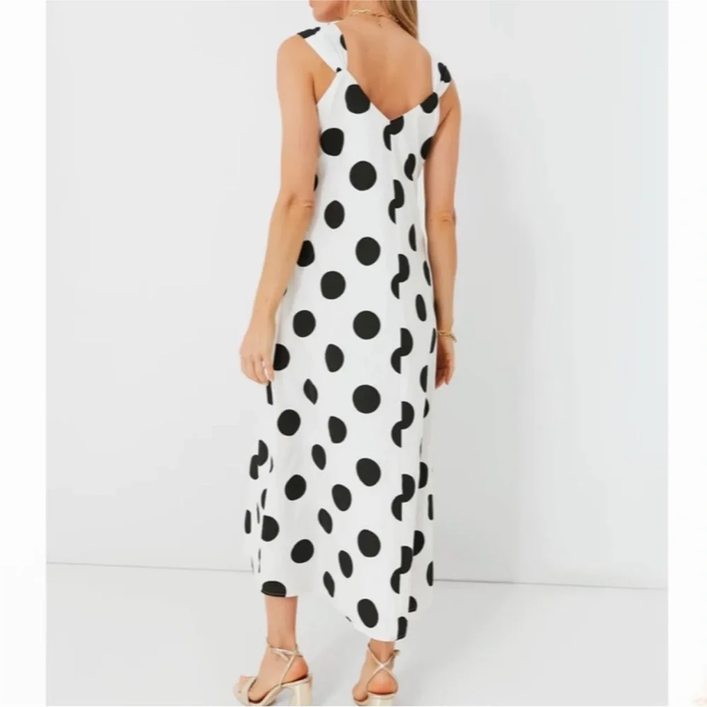 Pomander place Conrad dress in white and black polka dots - size large - Picture 3 of 10